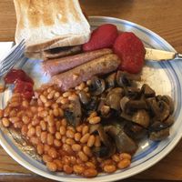Vegan breakfast  at Ladybower Inn in Hope Valley