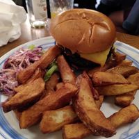 Moving Mountains burger at Ladybower Inn in Hope Valley