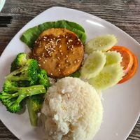 my steak dish was a bit dry😒#Veganuary at Mitasie in Lake Forest