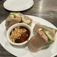 Veggie spring rolls #Veganuary at Mitasie in Lake Forest