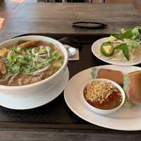 Pho and spring rolls at Mitasie in Lake Forest
