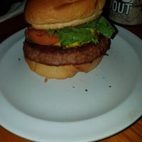 Beyond Meat burger at Art's Tavern in Glen Arbor