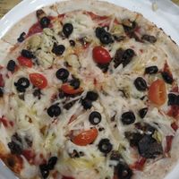 Pizza vegan at Il Fiume in Braga