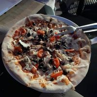 Pizza Vegan at Il Fiume in Braga
