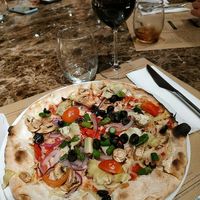 Pizza vegan at Il Fiume in Braga