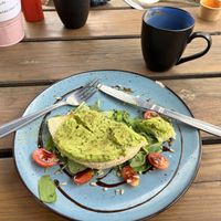 The avocado toast was delicious   at Café Bluebird in Chamonix-mont-blanc