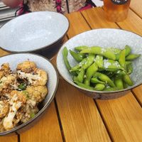 Vegan starters at Tea & Bun in Plymouth