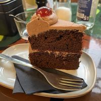 Choc cherry cake   at Lovelocks in Liverpool