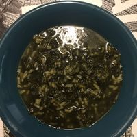 Spinach rice at To Kati Allo in Athens
