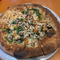 Spinach & Garlic Pizza (vegan) at The Pizza Collective in Reno