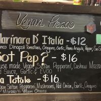 Specialty Vegan Pies at The Pizza Collective in Reno