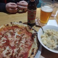 Vegan pepperoni and Mac n cheese at The Pizza Collective in Reno