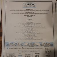 Menu 10/26/19 at The Pizza Collective in Reno