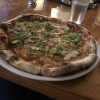 Apple bbq sauce pizza  at The Pizza Collective in Reno