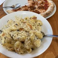 Wood Fired Mac&Cheese and behind it is The Pep Pizza at The Pizza Collective in Reno