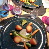 Beetroot potatoes with veggies at aufatmen in Leutasch