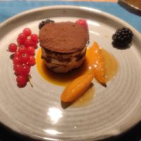 Tiramisu, very tasty. at aufatmen in Leutasch