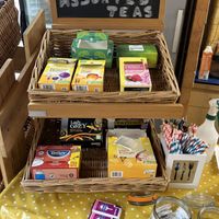 Tea selection   at Flicka Donkey Sanctuary in Penryn