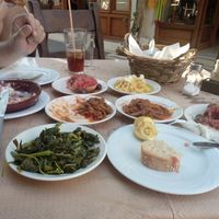 Fava, double Dakos, Lentils, double green Beans :D at Nyn & Aei in Crete