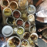 On the left are the 6 vegan plates  at Nyn & Aei in Crete