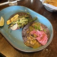 asparagus and mushroom taco no cheesee  at Puesto in Concord