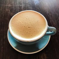 Oat milk chai latte at Black Crow Coffee Co - 1st Ave in St Petersburg