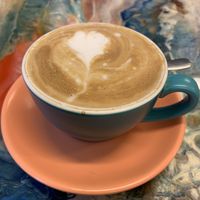 Bonsoy flat white    at Mad Snake Cafe in Darwin