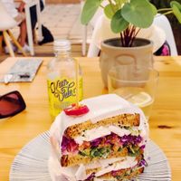 Feta sandwich   at Donna Vegana in Mallorca