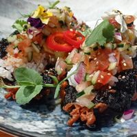 Taco japonés at Donna Vegana in Mallorca