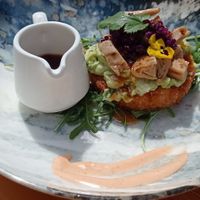 Pastel de arroz coreano (o algo así) at Donna Vegana in Mallorca