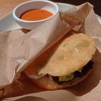 Arepa at Donna Vegana in Mallorca