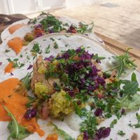 Sehr lecker, aber sooo klein :( at Donna Vegana in Mallorca