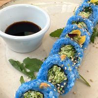 Blue sushi. This was the best thing we had. Would recommend   at Donna Vegana in Mallorca