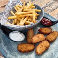 Kids Meal (nuggets and fries) at Donna Vegana in Mallorca