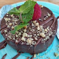 Chocolate Cake at Donna Vegana in Mallorca