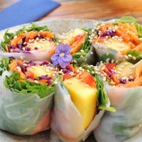Summer rolls at Donna Vegana in Mallorca