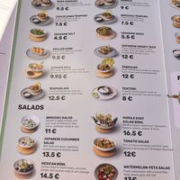 Menu   at Donna Vegana in Mallorca