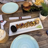 Sushi ( the one with dill inside is amazing!)   at Donna Vegana in Mallorca