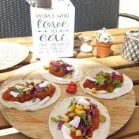 Vegan bolonese tacos at Donna Vegana in Mallorca