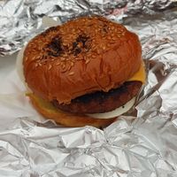 Vegetarian burger at No. 18 Coffee House in Tamworth