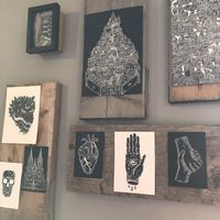 Wall art at No. 18 Coffee House in Tamworth