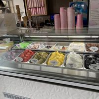 Ice creams, surprisingly sacher is vegan at Piran Pirano PastIccerIa in Piran