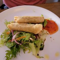 Spring roll starter at The Captain's Table  in Barmouth