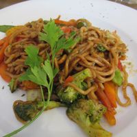 Stir-fried noodles at The Captain's Table  in Barmouth