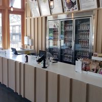Counter at Pressed Juicery in Calabasas