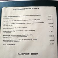 The menu at Mohren Wirtshaus in Ravensburg