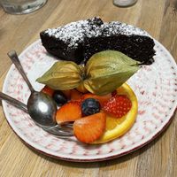 Chocolate cake  at Mohren Wirtshaus in Ravensburg