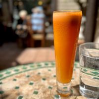 Carrot-Orange-Ginger Juice  at The Green Temple in Redondo Beach