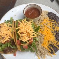 Taco plate  at The Green Temple in Redondo Beach