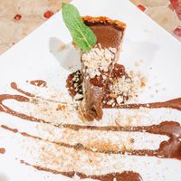 Cashew chocolate pie at The Green Temple in Redondo Beach